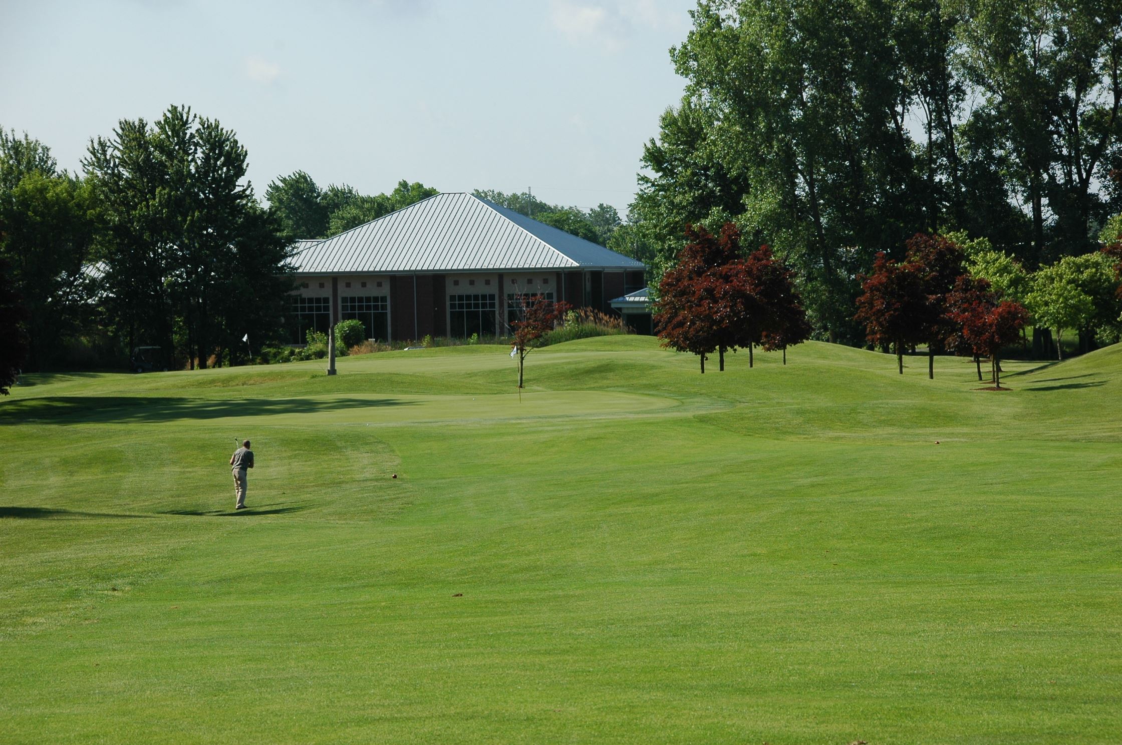 A view of the beautiful scenery of the Taylor Meadows Golf Course.